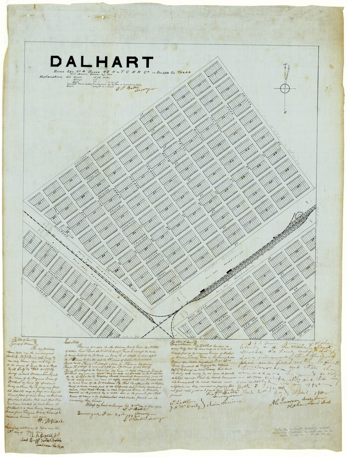 9410, Dallam County Rolled Sketch EB, General Map Collection