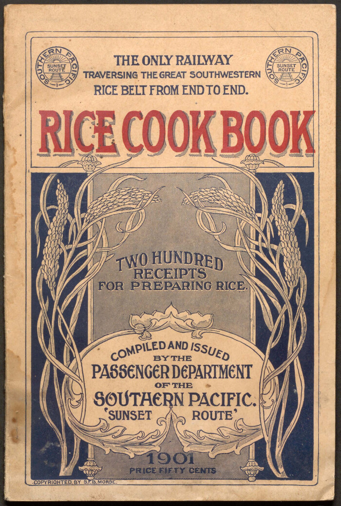 Rice Cook Book containing two hundred receipts for preparing rice
