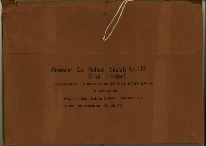 9565, Brewster County Rolled Sketch 113, General Map Collection