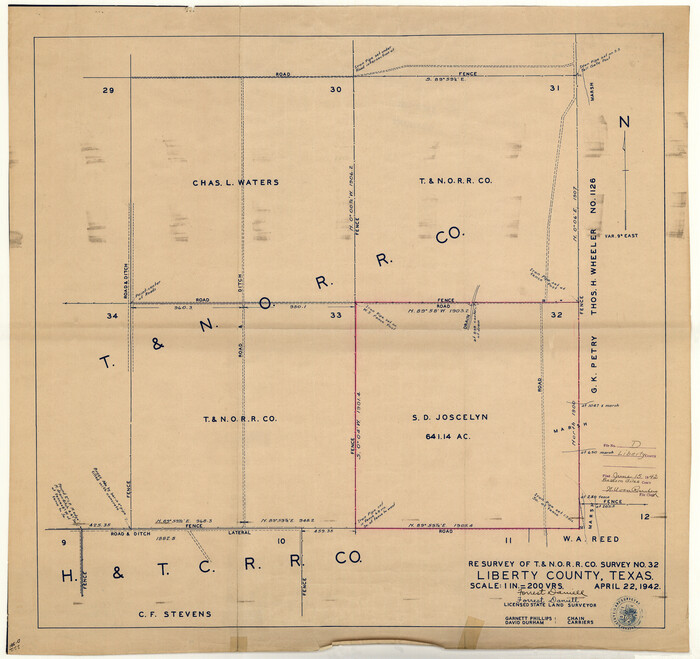 9572, Liberty County Rolled Sketch D, General Map Collection