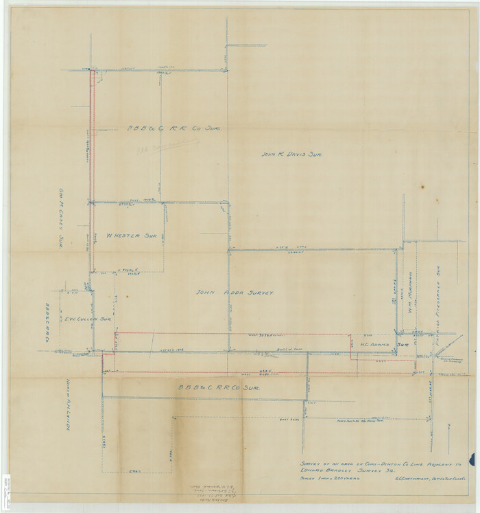 10341, Cooke County Sketch File 40, General Map Collection