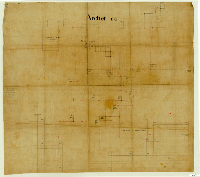 10370, Archer County Sketch File B-1, General Map Collection