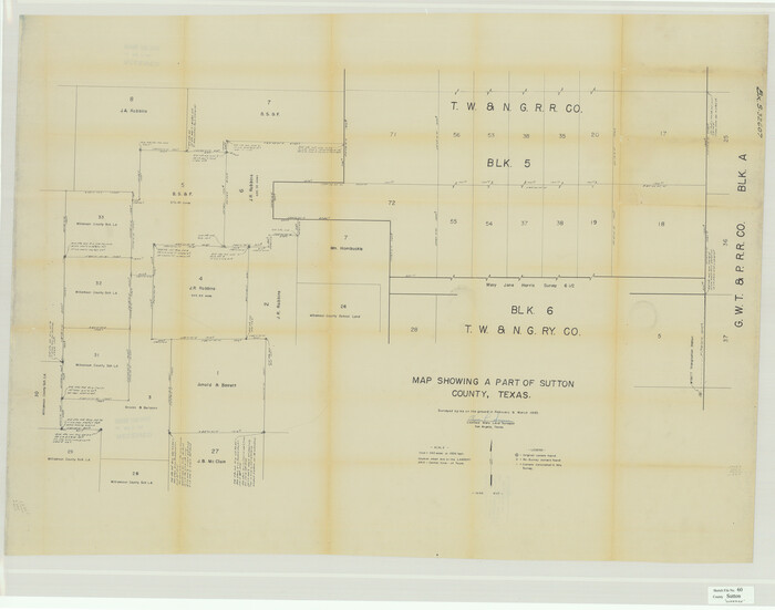 10378, Sutton County Sketch File 60, General Map Collection
