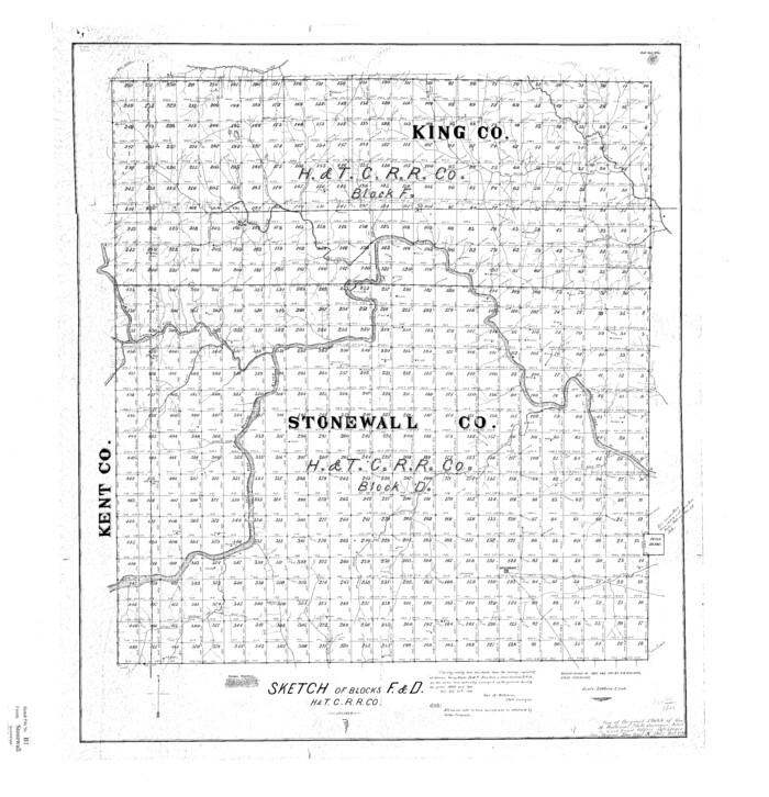 10379, Stonewall County Sketch File B1, General Map Collection