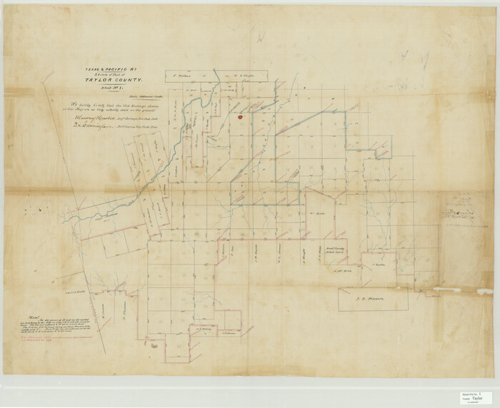 10381, Taylor County Sketch File 1, General Map Collection
