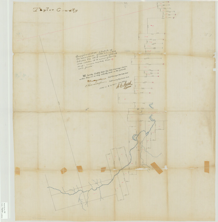 10383, Taylor County Sketch File 10, General Map Collection