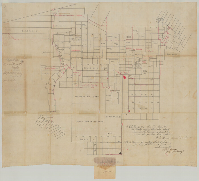 10400, Tom Green County Sketch File 3, General Map Collection