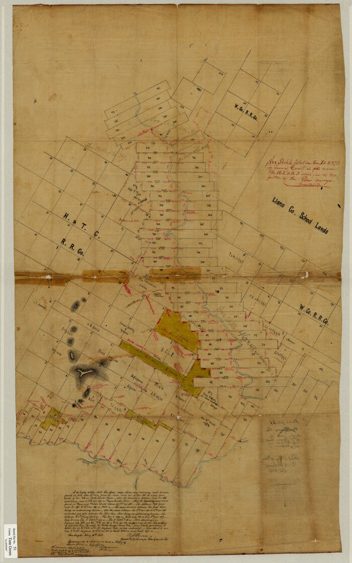 10403, Tom Green County Sketch File 51, General Map Collection