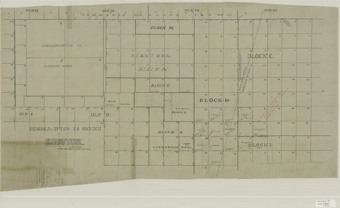 10415, Upton County Sketch File 25, General Map Collection