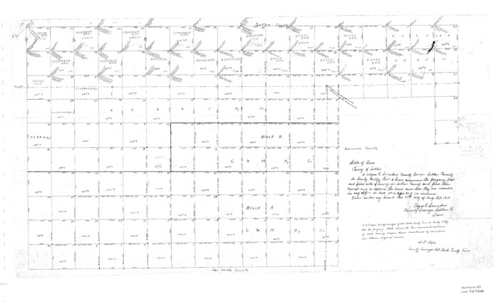 10418, Val Verde County Sketch File A3, General Map Collection