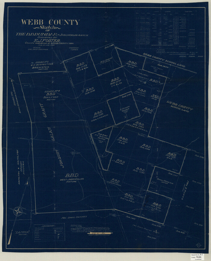 10429, Webb County Sketch File 8-1, General Map Collection
