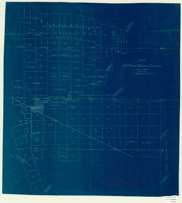 10432, Wichita County Sketch File 23, General Map Collection