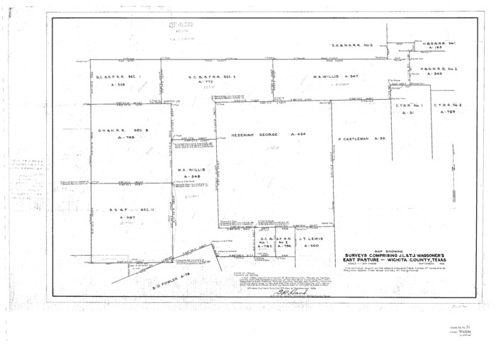 10433, Wichita County Sketch File 31, General Map Collection