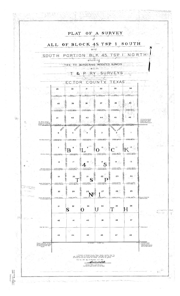 10441, Ector County Sketch File 8, General Map Collection