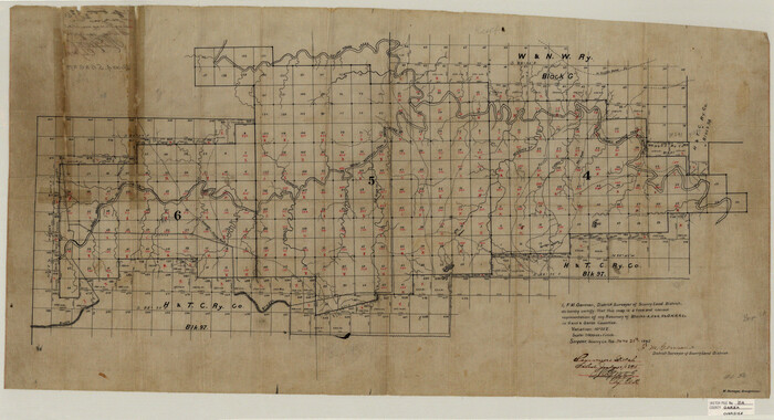 10463, Garza County Sketch File 5a, General Map Collection