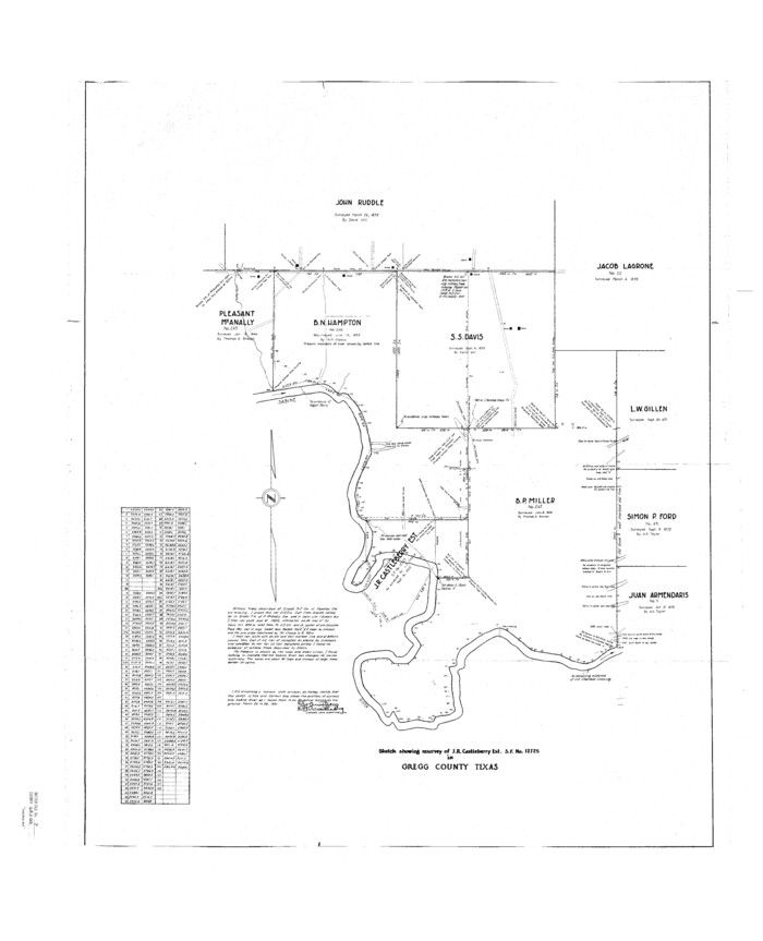 10466, Gregg County Sketch File 7, General Map Collection