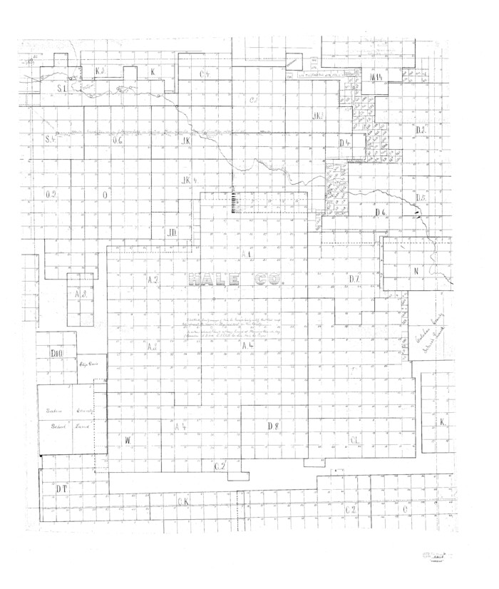 10468, Hale County Sketch File 6, General Map Collection