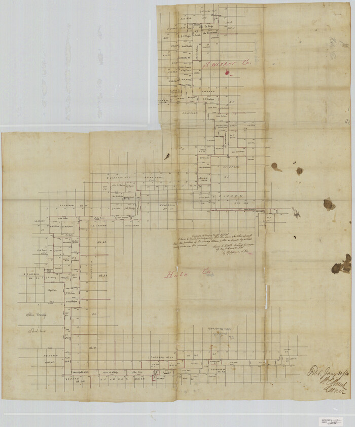 10469, Hale County Sketch File 12, General Map Collection