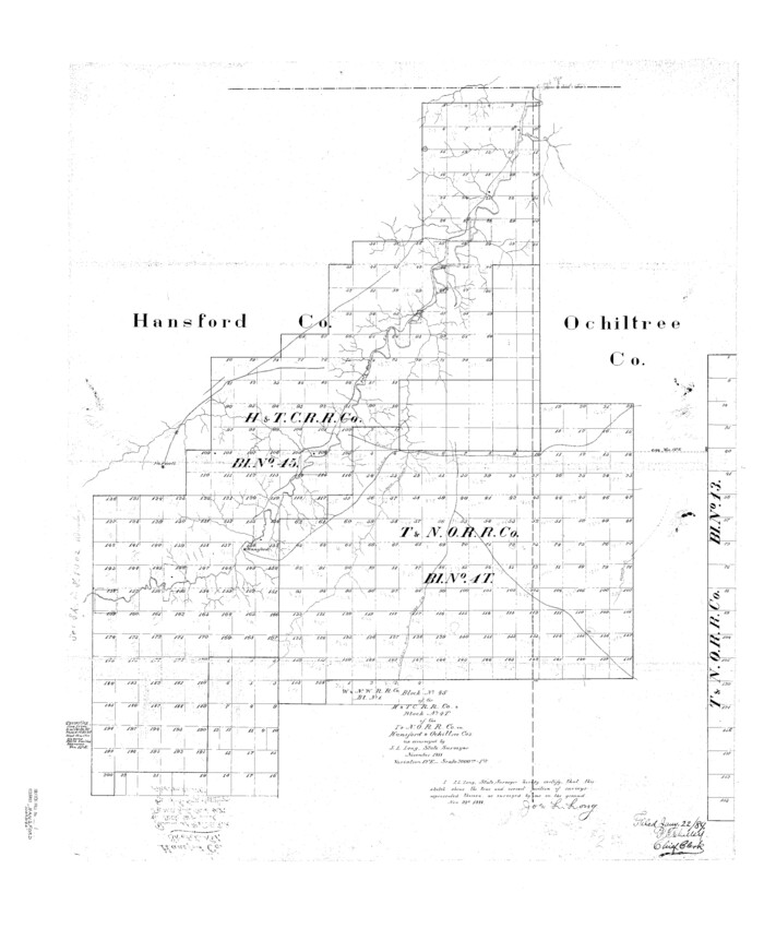 10475, Hansford County Sketch File 1, General Map Collection