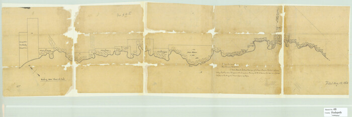 10492, Hudspeth County Sketch File 4b, General Map Collection