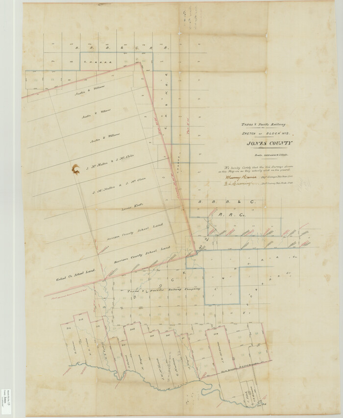 10511, Jones County Sketch File 13, General Map Collection