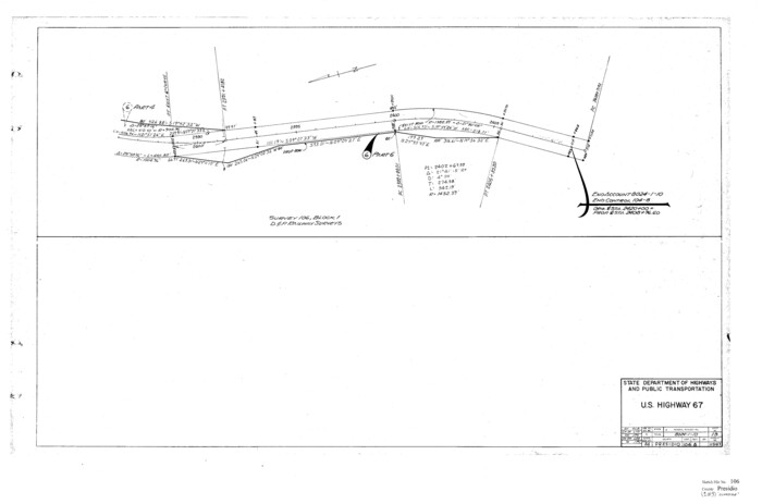10580, Presidio County Sketch File 106, General Map Collection