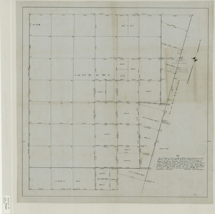 10585, Reagan County Sketch File 21, General Map Collection
