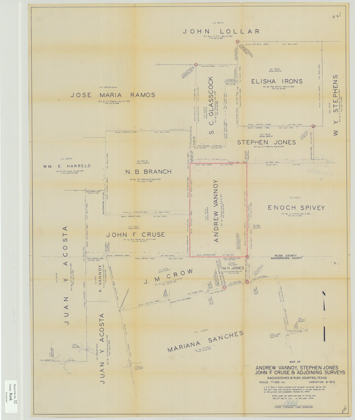10596, Rusk County Sketch File 32, General Map Collection