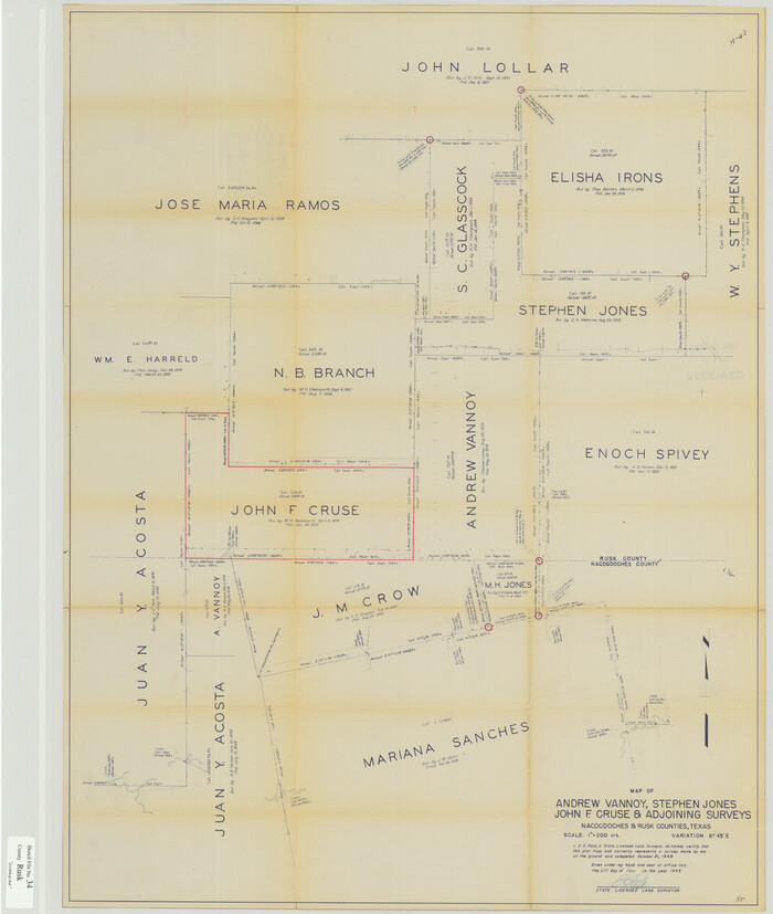 10597, Rusk County Sketch File 34, General Map Collection
