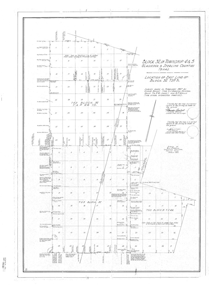 10609, Sterling County Sketch File 17a, General Map Collection