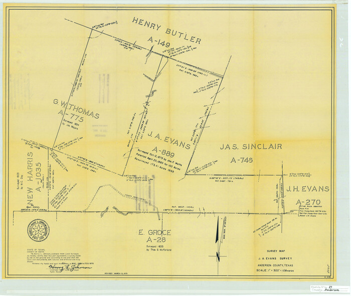 10806, Anderson County Sketch File 27, General Map Collection