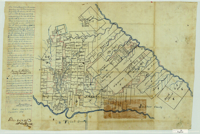10816, Angelina County Sketch File 20, General Map Collection