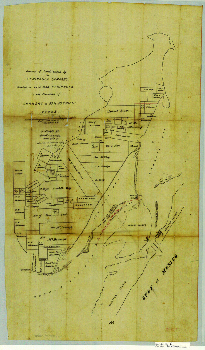 10822, Aransas County Sketch File 17, General Map Collection