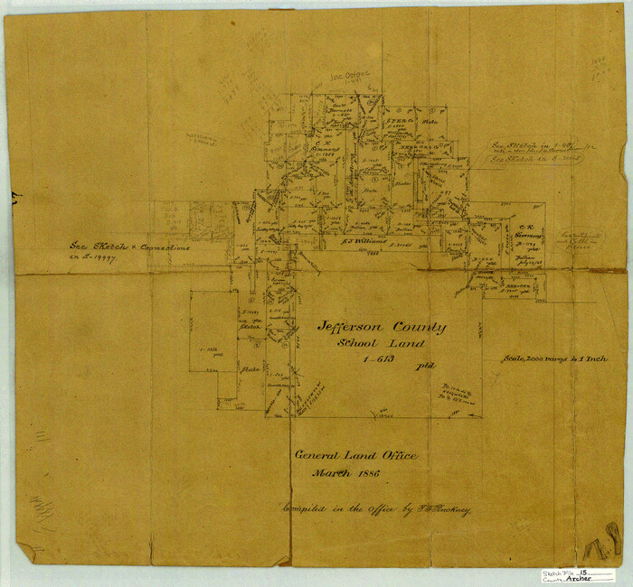 10827, Archer County Sketch File 15, General Map Collection