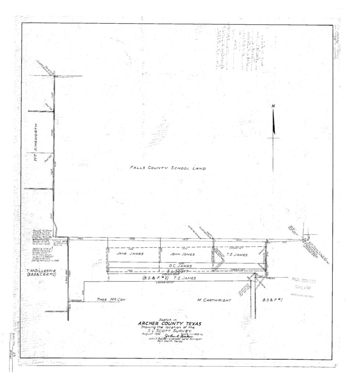 10831, Archer County Sketch File 23, General Map Collection