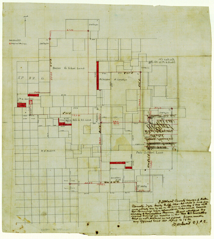 10838, Archer County Sketch File 30, General Map Collection