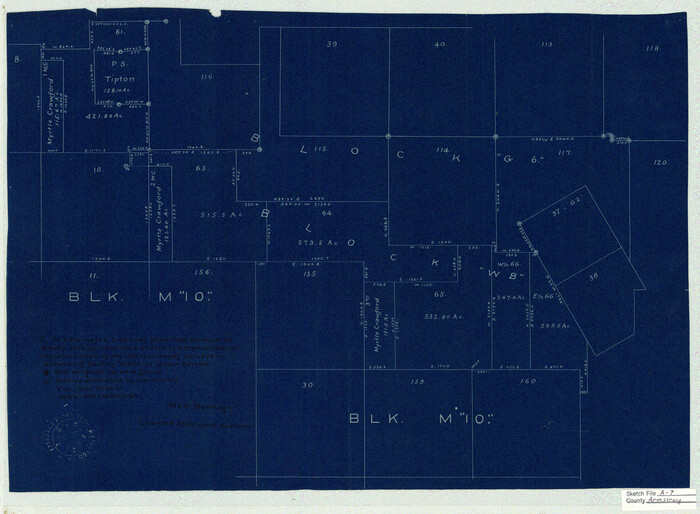 10848, Armstrong County Sketch File A-7, General Map Collection