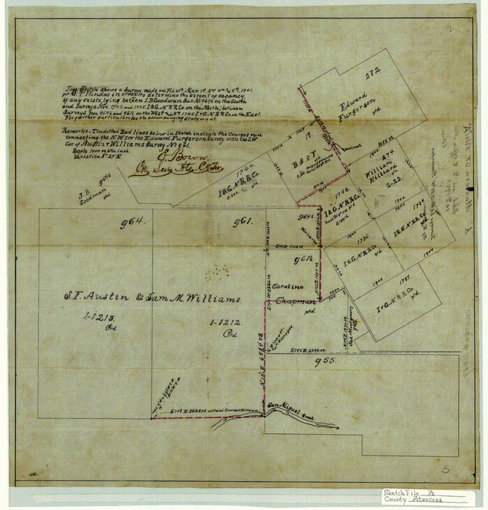 10869, Atascosa County Sketch File A, General Map Collection