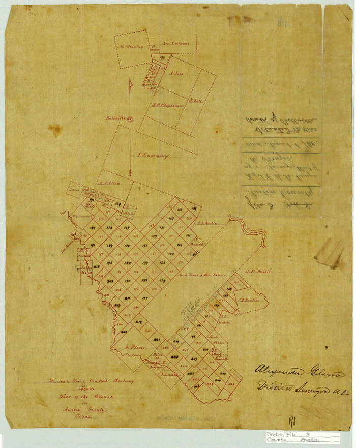 10870, Austin County Sketch File 3, General Map Collection