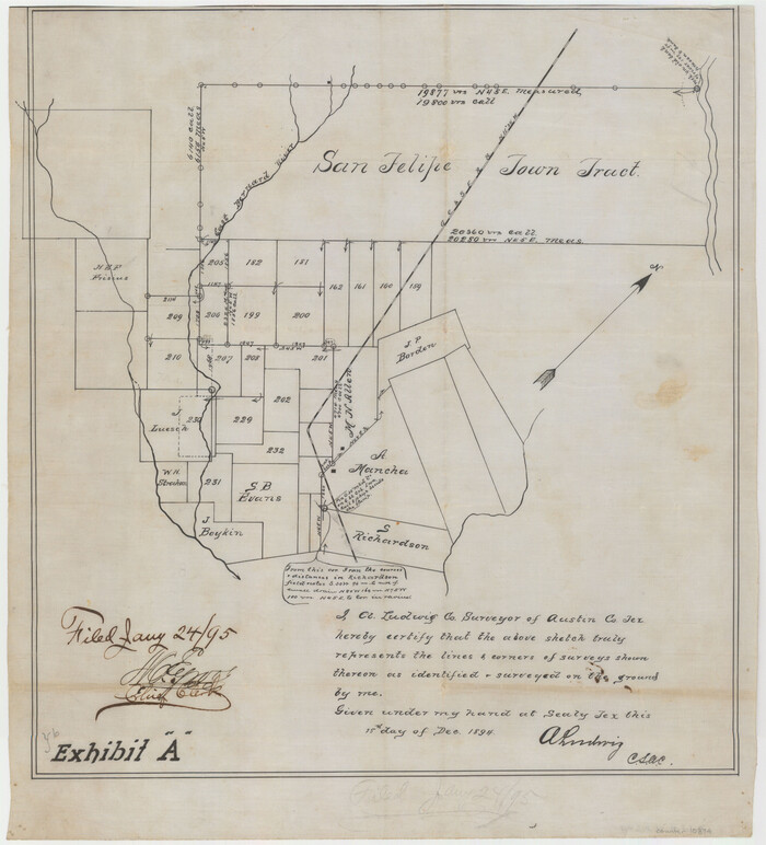 10874, Austin County Sketch File 9, General Map Collection