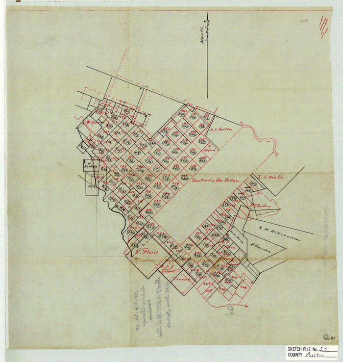 10877, Austin County Sketch File 13, General Map Collection
