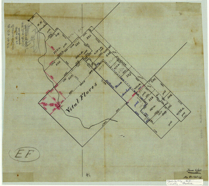 10879, Austin County Sketch File EF, General Map Collection