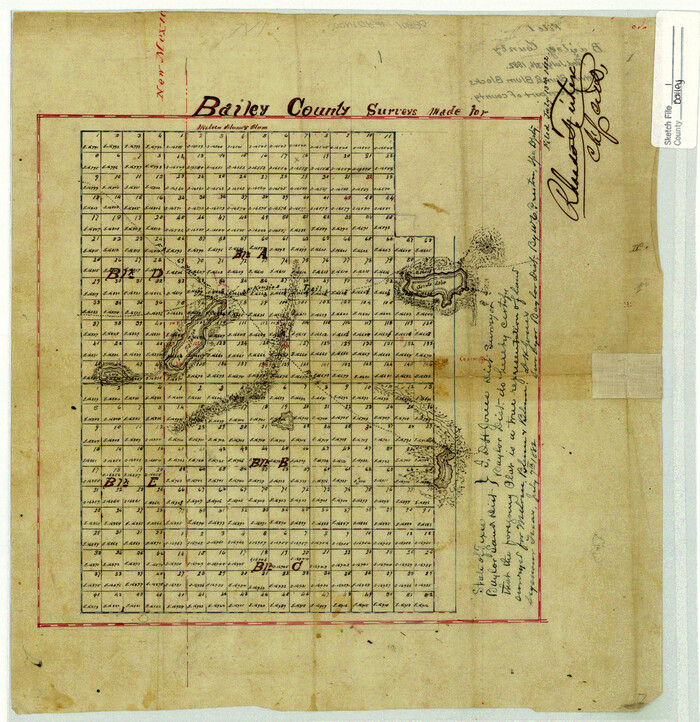 10880, Bailey County Sketch File 1, General Map Collection