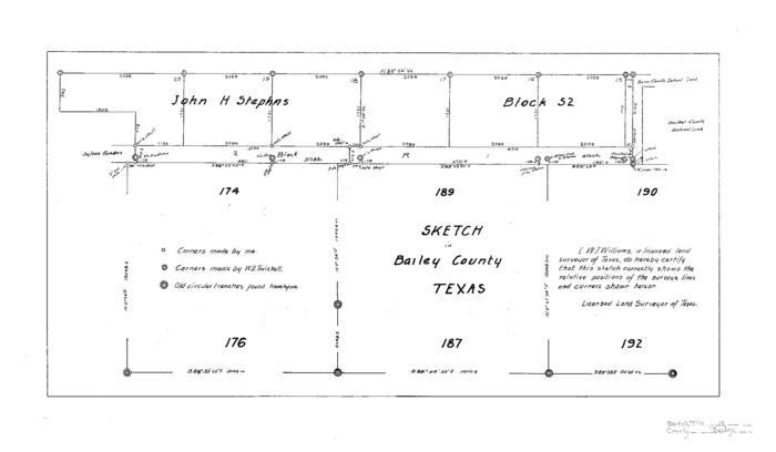 10889, Bailey County Sketch File 18, General Map Collection