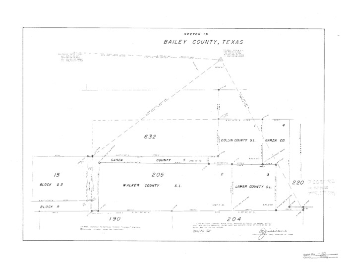 10890, Bailey County Sketch File 20, General Map Collection