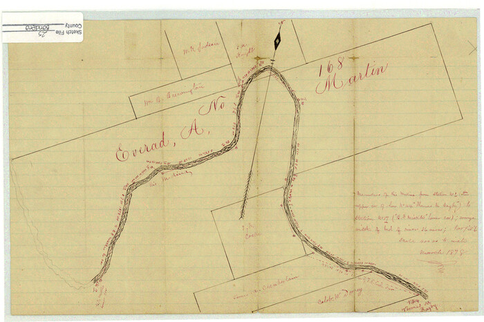10896, Bandera County Sketch File 25, General Map Collection
