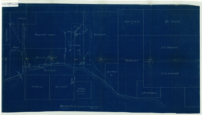 10908, Baylor County Sketch File 21, General Map Collection
