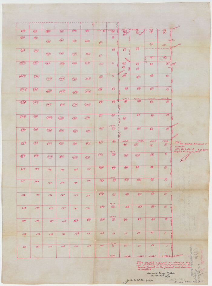 10912, Baylor County Sketch File A6, General Map Collection