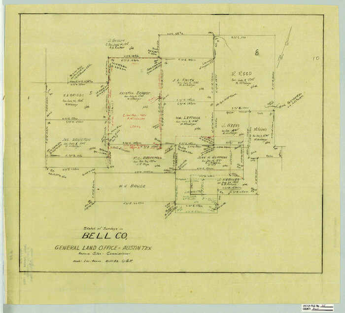 10918, Bell County Sketch File 35, General Map Collection