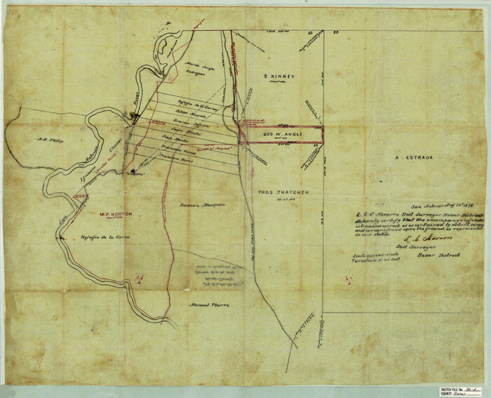 10923, Bexar County Sketch File 36d, General Map Collection